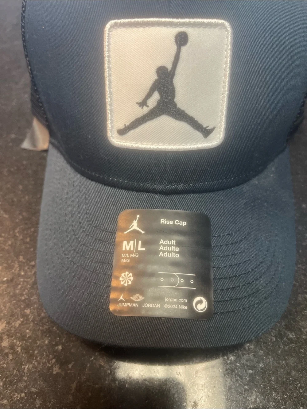 Jordan black  Jumpman Patch Mesh-Back Cap SnapBack